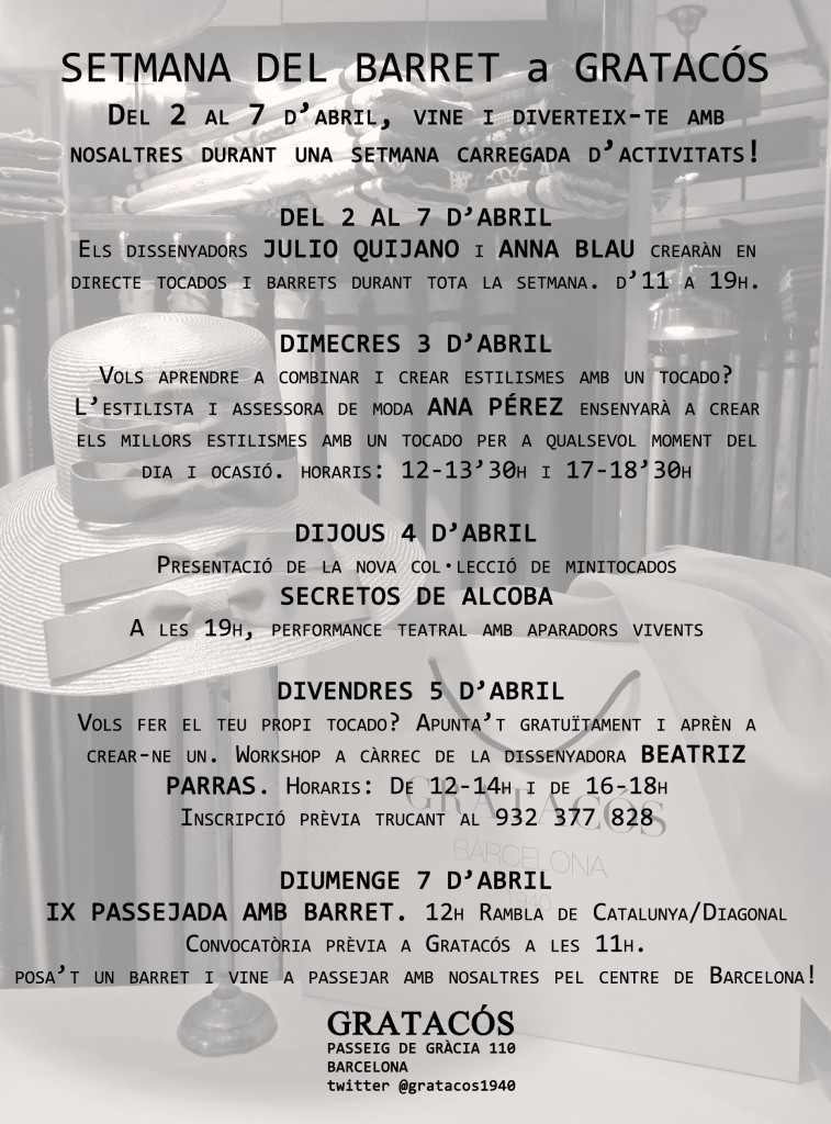 Activitats Setmana del Barret
