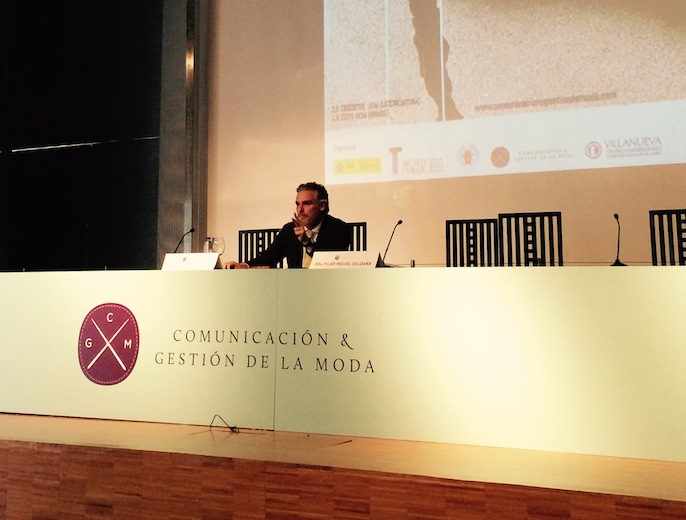 Juan Gratacos, executive director of Gratacós, at IX. Fashion and Communication Seminar (Madrid)