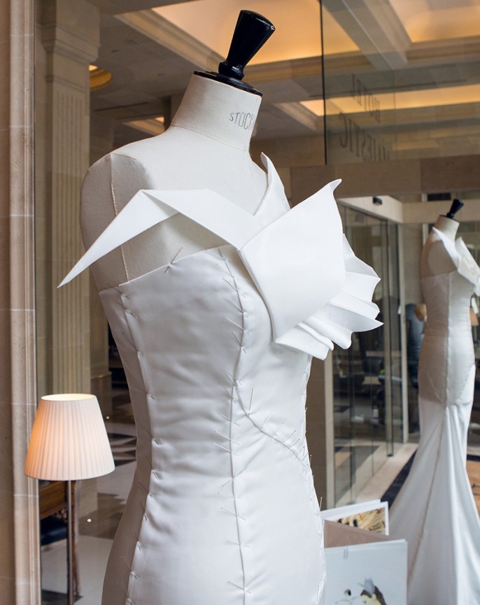 Detalle moulage vestido novia