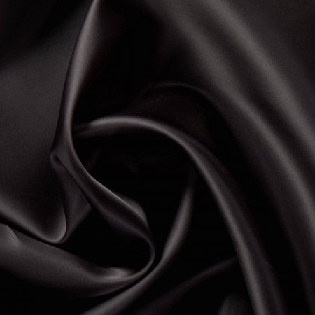 Black doris satin organza