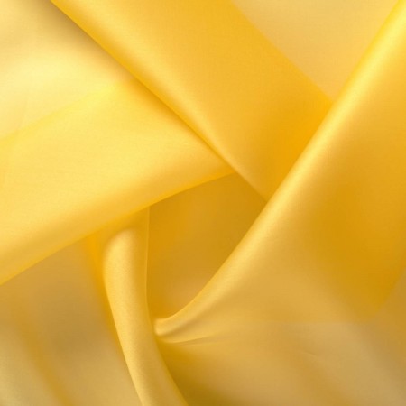 Lemon yellow doris satin organza