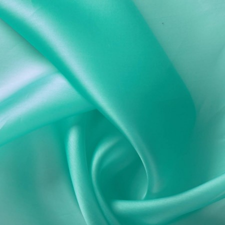 Turquoise doris satin organza