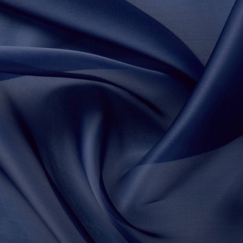 Navy doris satin organza