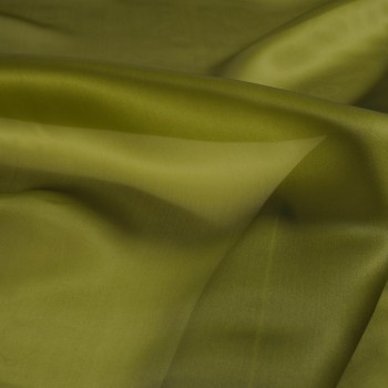 Doris organza satÉn verde oliva