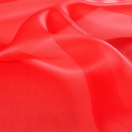 Red doris satin organza