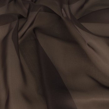 Brown doris satin organza