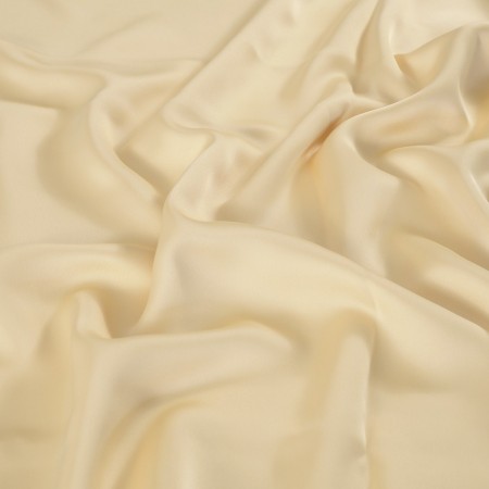 Yellow luca satin crepe