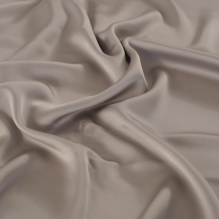 Beige luca satin crepe