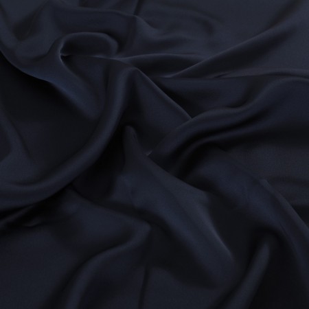 Navy luca satin crepe