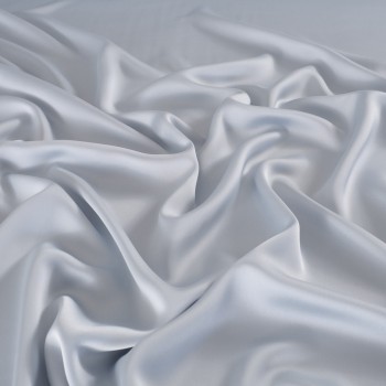 Grey luca satin crepe