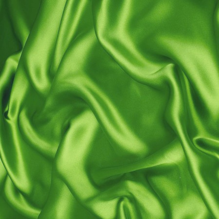 Green luca satin crepe