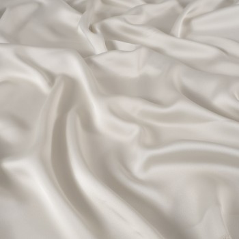 Grey pearl luca satin crepe