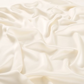 Ivory luca satin crepe