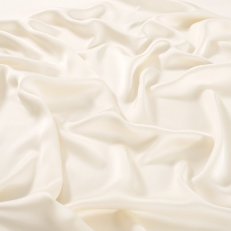 Ivory luca satin crepe