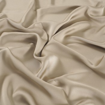 Soft moss green luca satin crepe