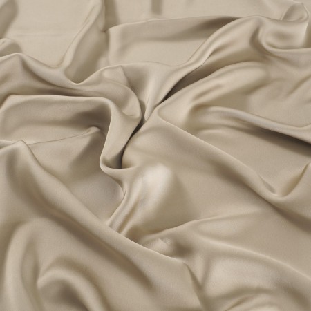 Soft moss green luca satin crepe