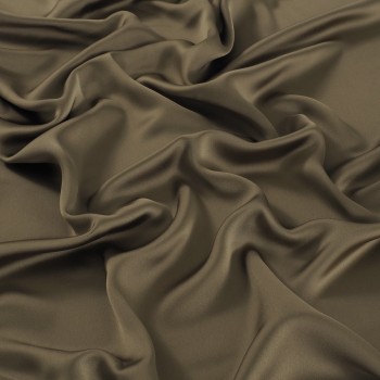 Moss green luca satin crepe