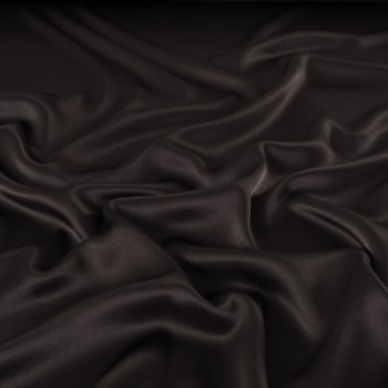 EstefanÍa crÊpe satÉn charmeuse marron oscuro