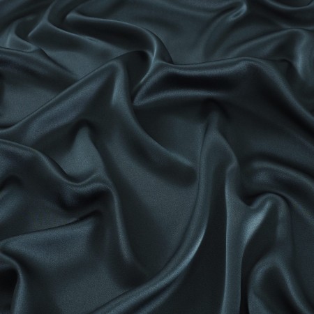 Dark green estefania charmeuse satin crêpe