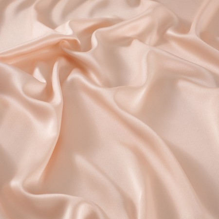 Gum pink estefania charmeuse satin crêpe