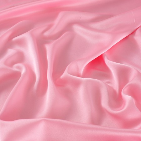 Peach estefania charmeuse satin crêpe
