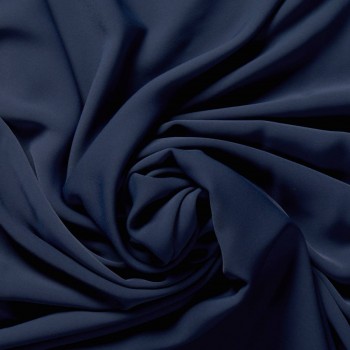 Navy birds matte cr?pe