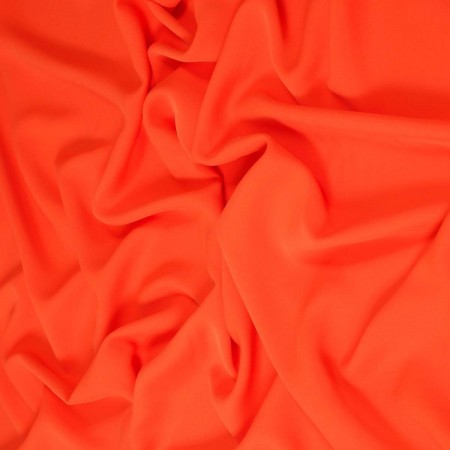 Red orange birds matte cr?pe