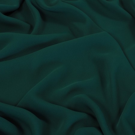 Pine green birds matte cr?pe