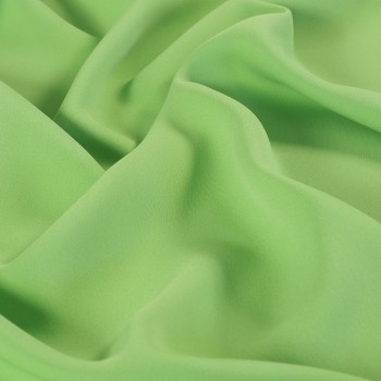 Green birds matte crêpe