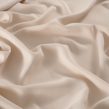 Beige esp. birds matte crêpe