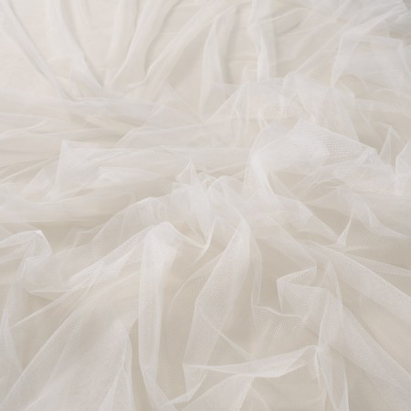 White silk effect tul