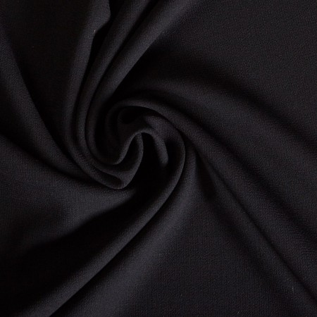 Black venecia wool cr?pe