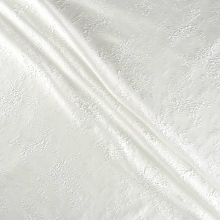 Jacquard flor blanco