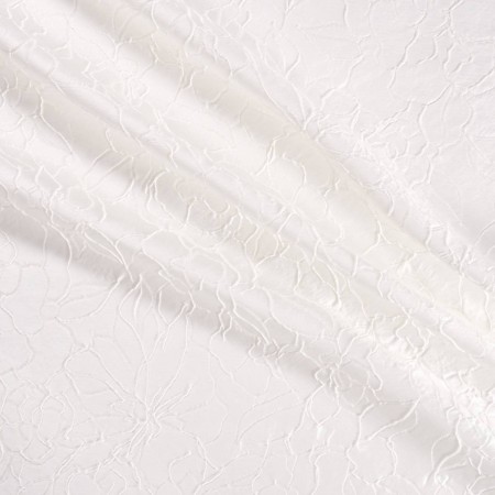 Jacquard flor blanco