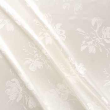 White jacquard raso flores