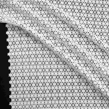 White micro florar guipure