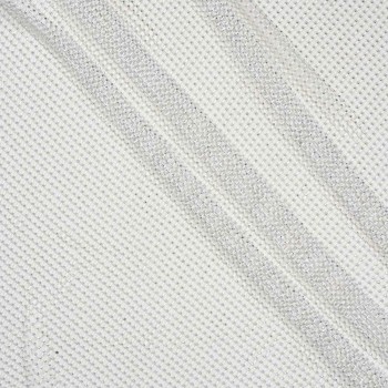 White rhinestones net