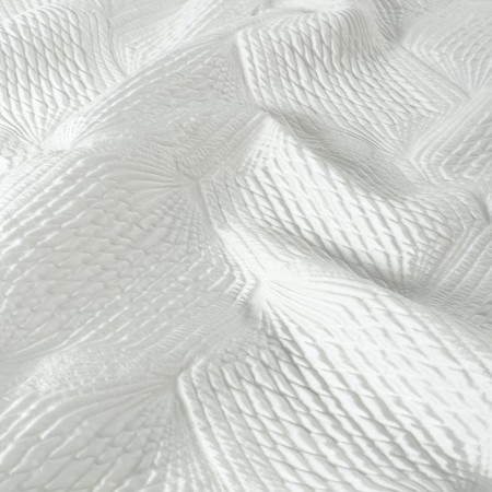 White geometric jacquard