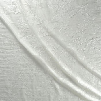 White jacquard organza flower