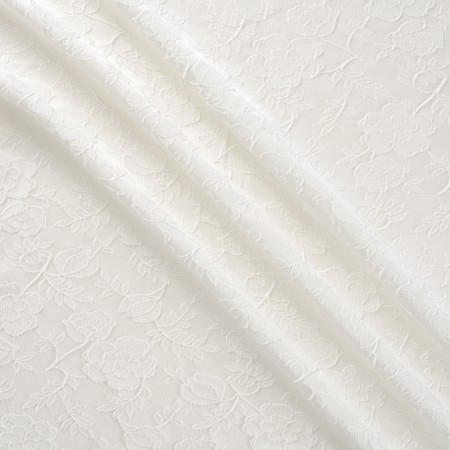 Jacquard flor  blanco