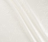 White jacquard floral relief