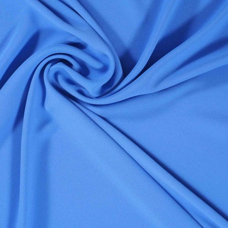 Blue milano textured matte crÊpe