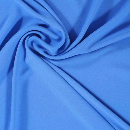 Blue milano textured matte cr?pe
