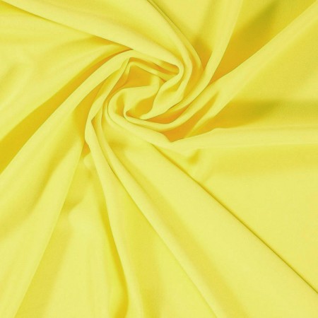 Lemon yellow milano textured matte crÊpe