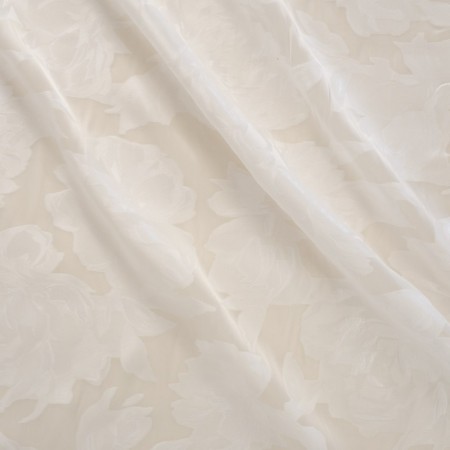 White floral jacquard fil coup?