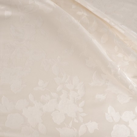 Jacquard floral blanco