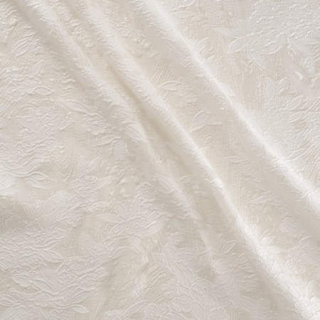 Jacquard floral blanco