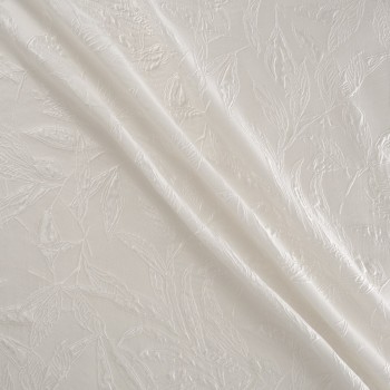 White jacquard leaves