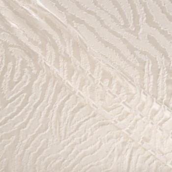 Jacquard fil coupé blanco