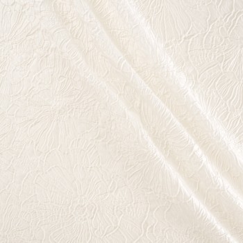 Jacquard floral blanco